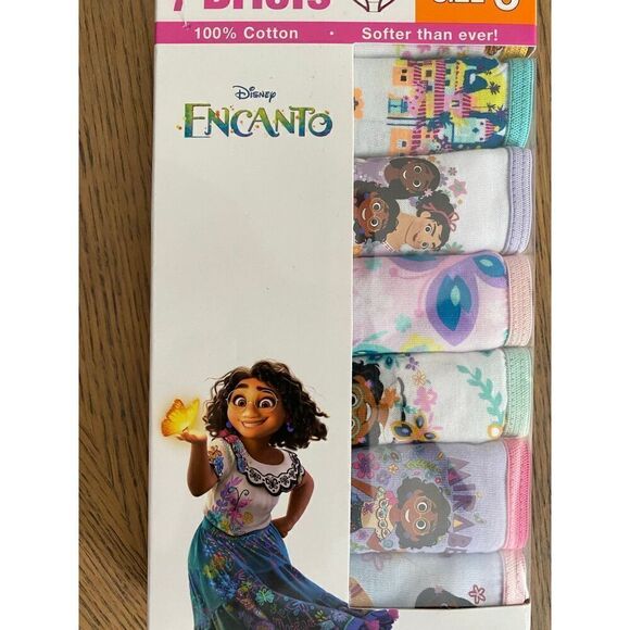 Disney Encanto Size 6 Girls 7 Briefs - Picture 4 of 4